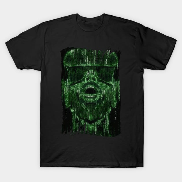 VR world digital face T-Shirt by GoshaDron